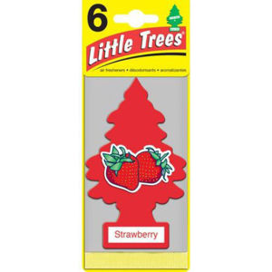 LITTLE TREES CAR FRESHENER STRAWBERRY 6PK