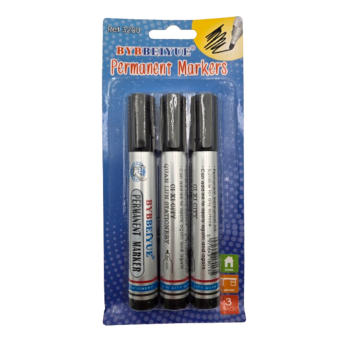 Picture of PERMANENT MARKET BLACK 3PCS