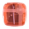Picture of PLASTIC LUNCH BOX WITH SPOON 5.5" x 5.5" x 5.5"