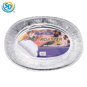 Picture of ALUMINUM FOIL OVAL ROASTER PAN [18.4" x 13.5" x 3.1"]