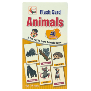 Picture of KIDS FLASH CARDS - ANIMALS 40 CARDS